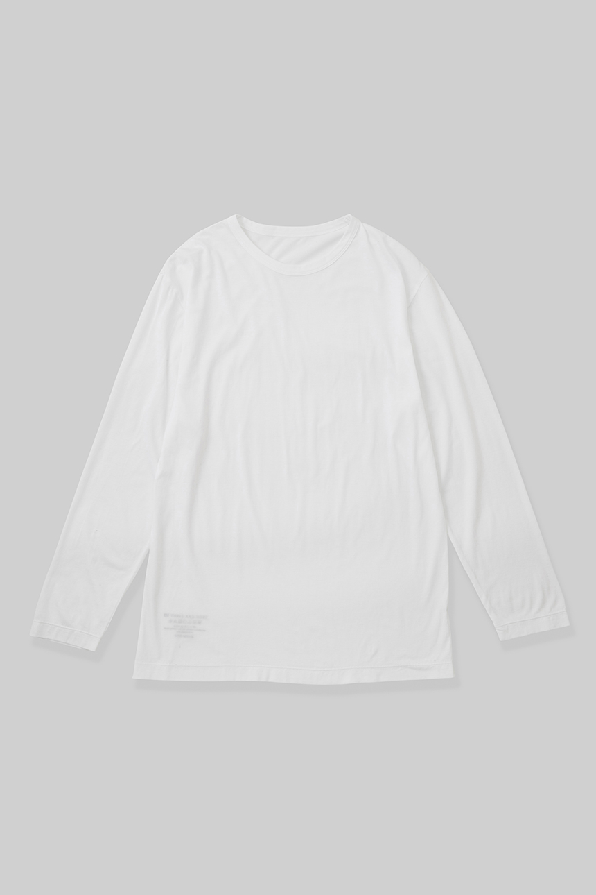 LS T-Shirts Crew Neck  / White